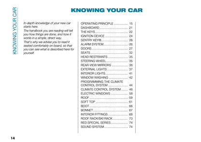 2022-2023 Fiat 500 Owner's Manual | English