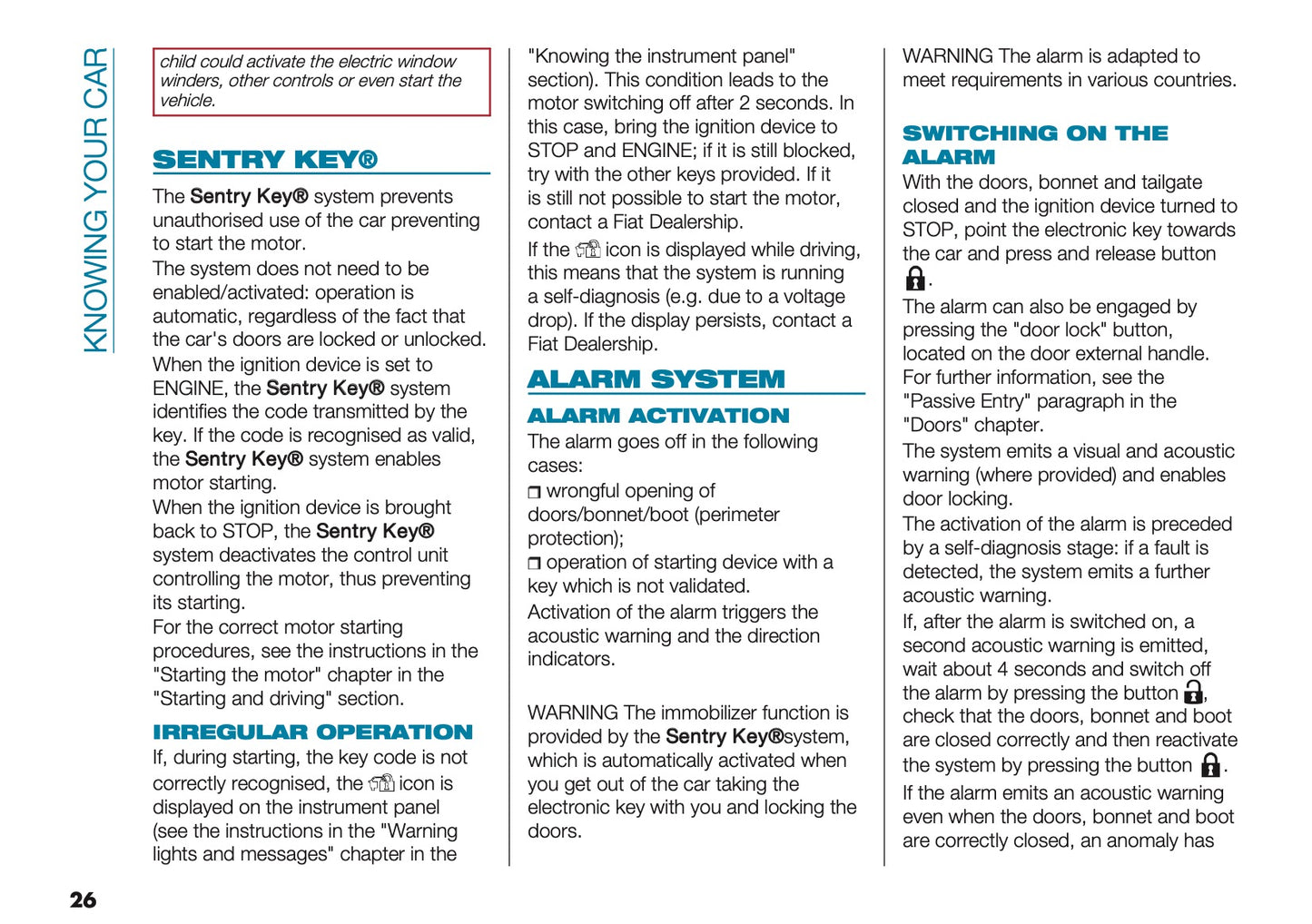 2022-2023 Fiat 500 Owner's Manual | English