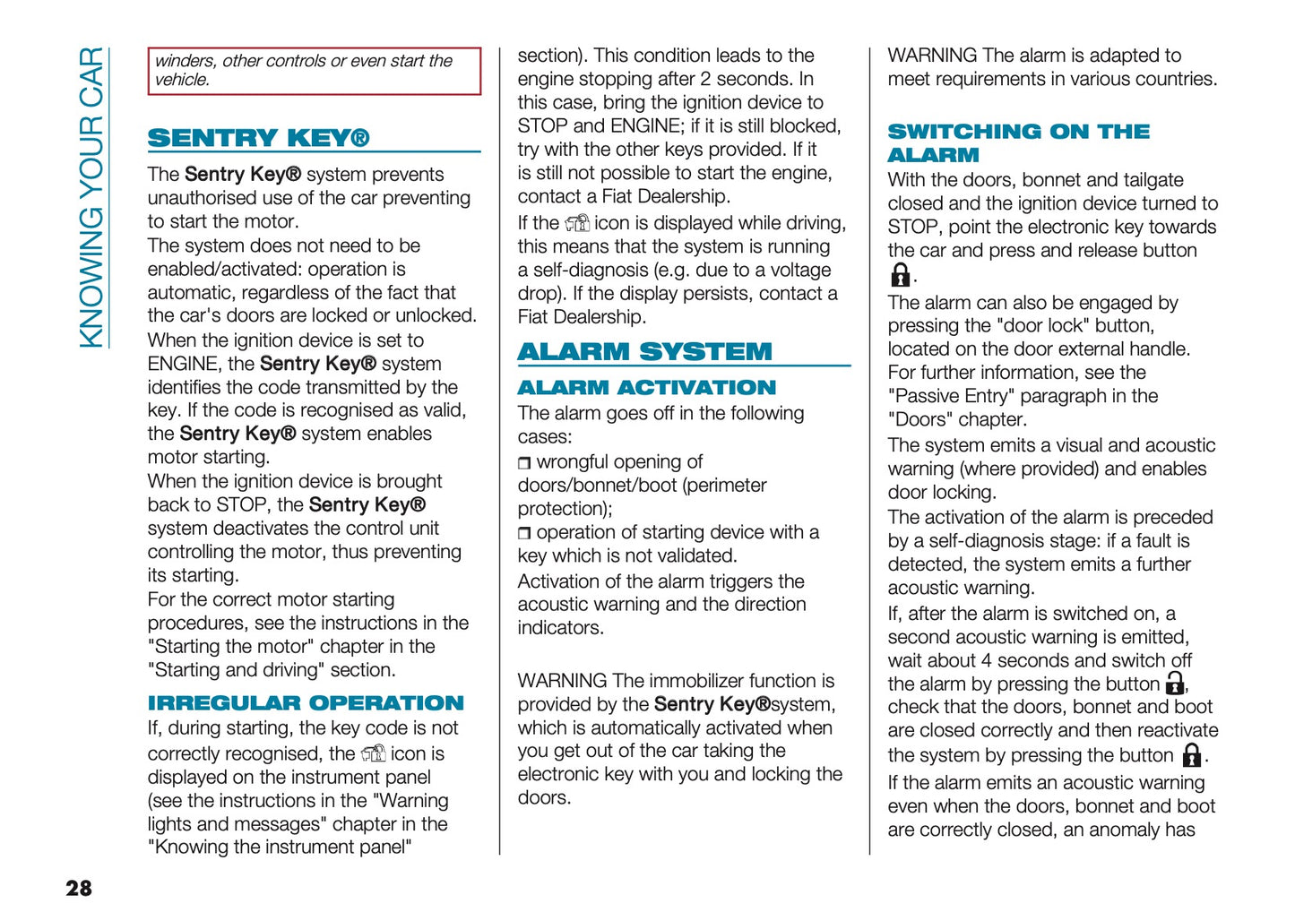 2026 Fiat 500 Owner's Manual | English