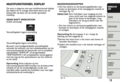 2011 Fiat 500 Owner's Manual | Dutch