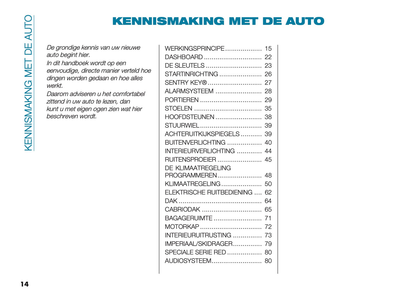2022-2023 Fiat 500 Gebruikershandleiding | Nederlands