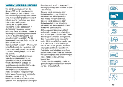 2022-2023 Fiat 500 Gebruikershandleiding | Nederlands