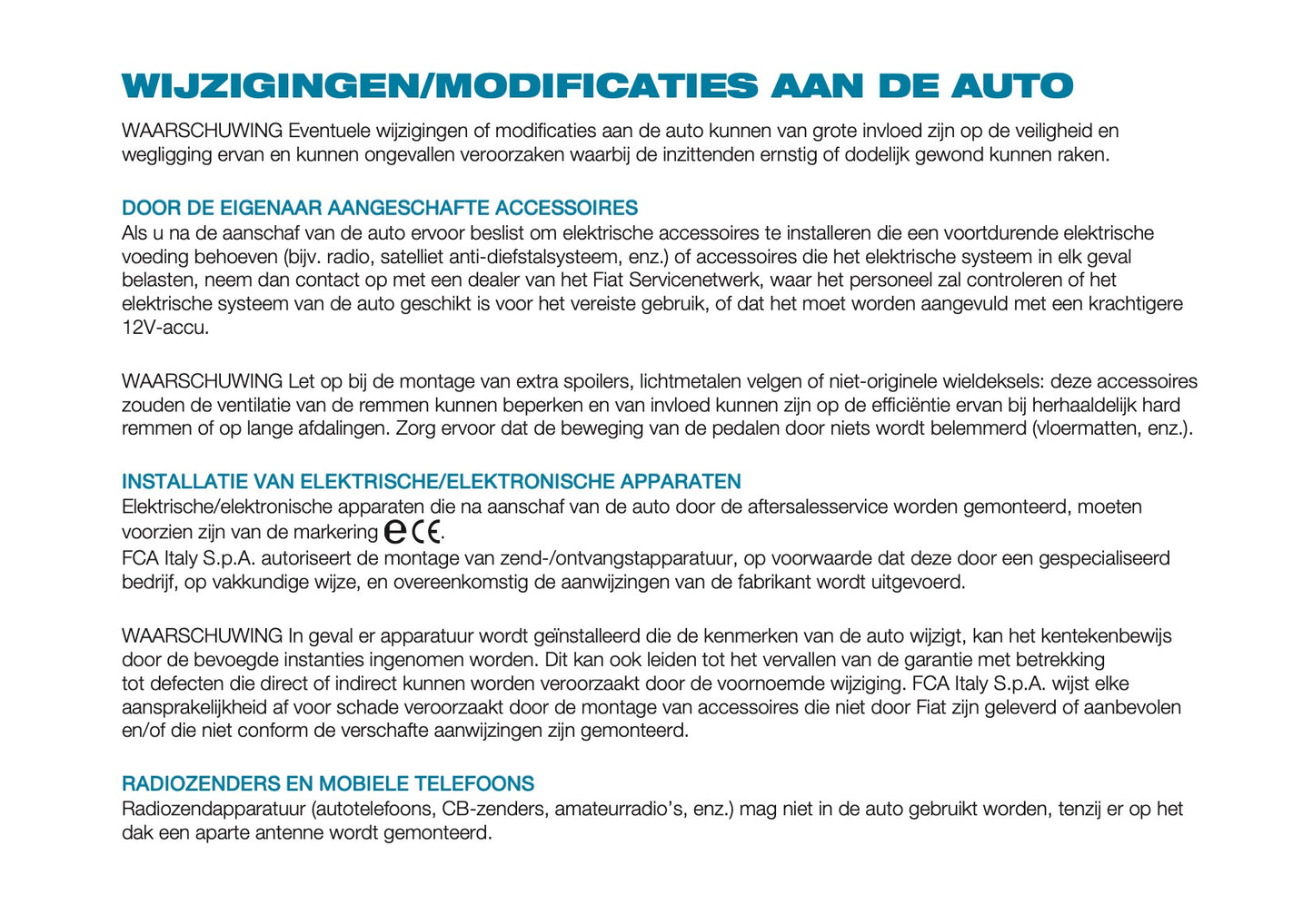 2022-2023 Fiat 500 Gebruikershandleiding | Nederlands