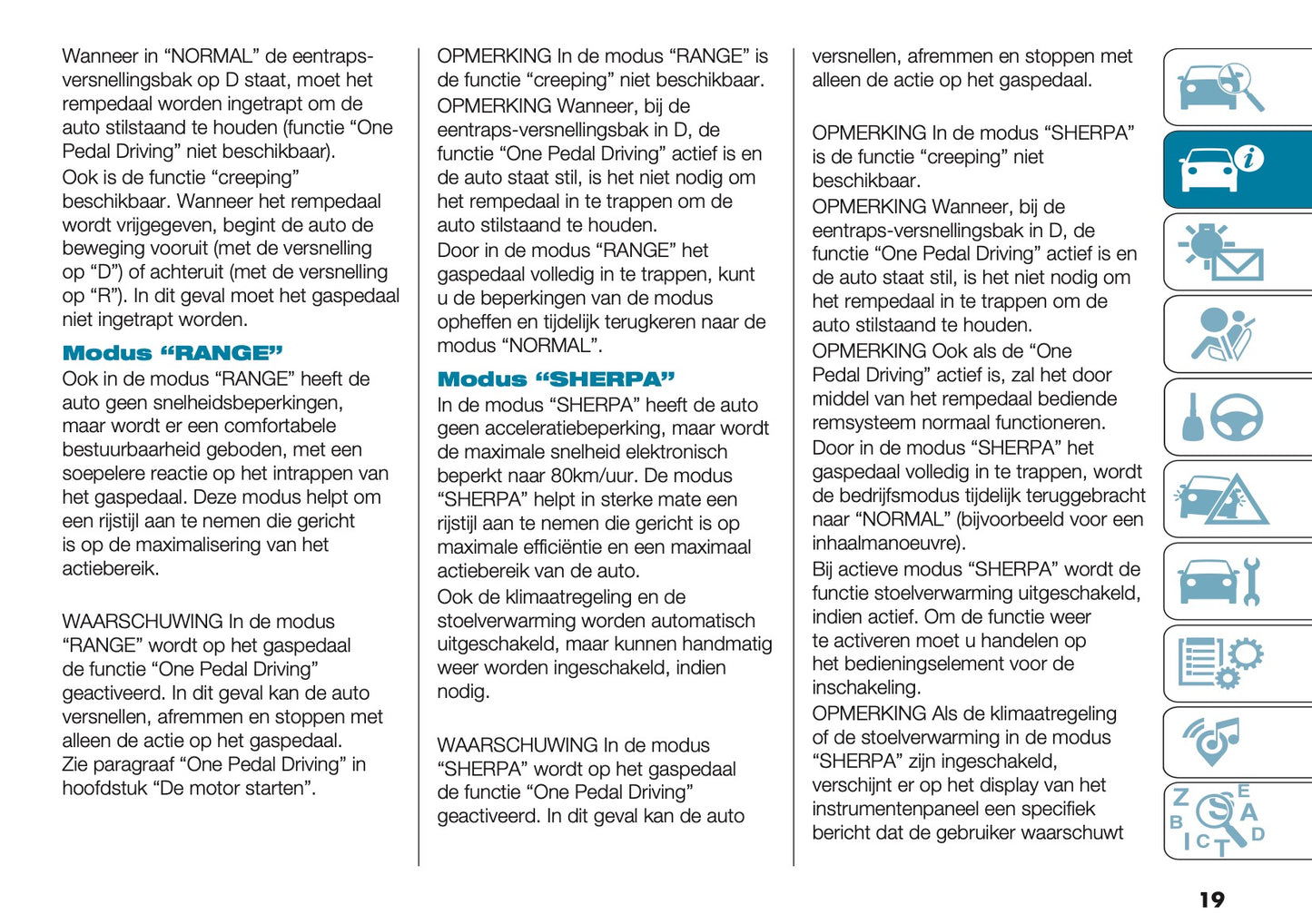 2025 Fiat 500e Gebruikershandleiding | Nederlands