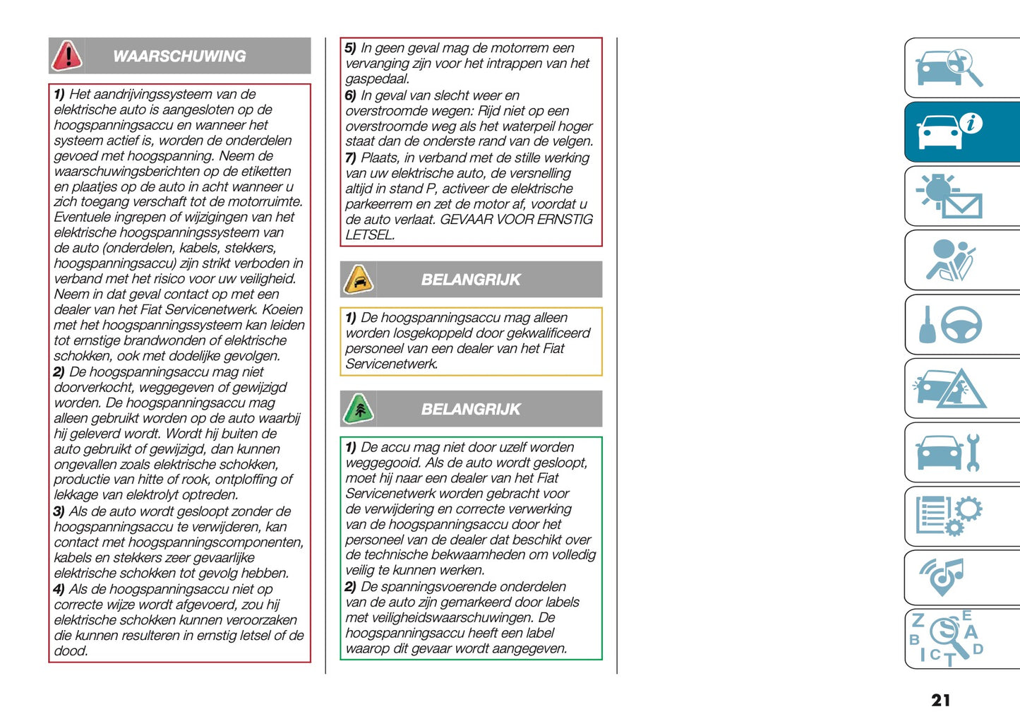 2025 Fiat 500e Gebruikershandleiding | Nederlands