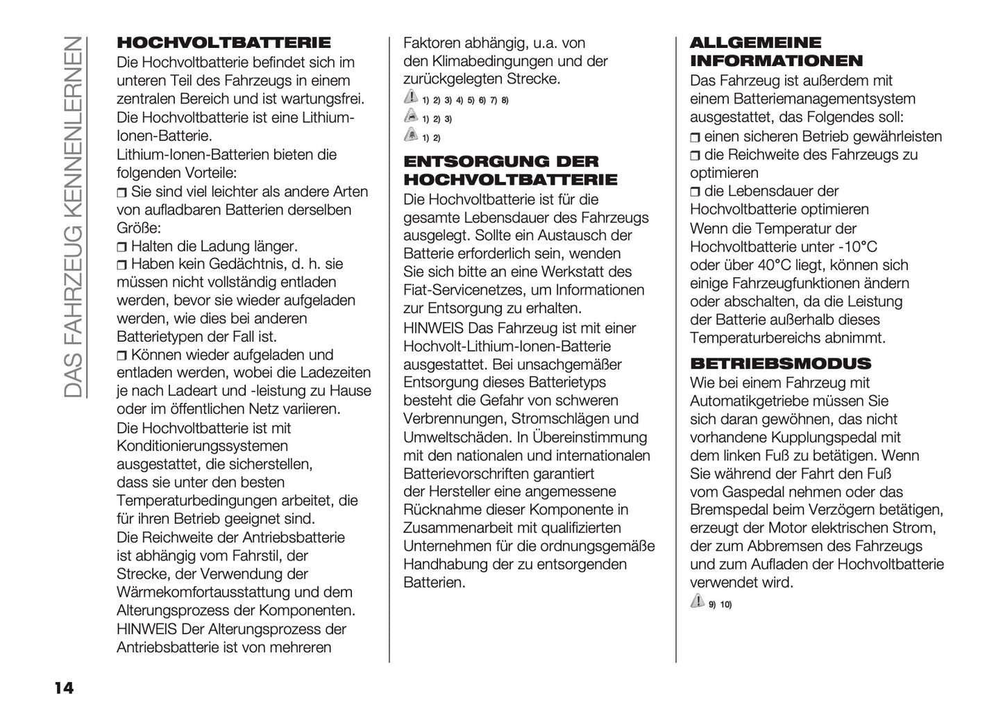 2025-2026 Fiat 600 Owner's Manual | German