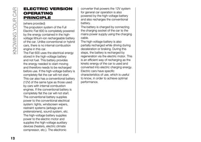 2025-2026 Fiat 600 Owner's Manual | English