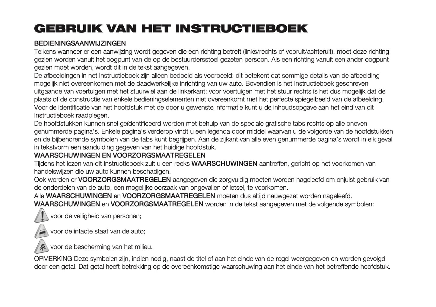 2025-2026 Fiat 600 Owner's Manual | Dutch