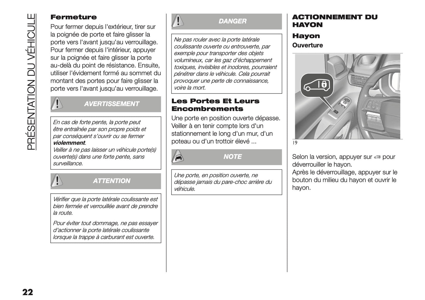 2025 Fiat Doblò Manuel du propriétaire | Français
