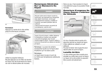 2025 Fiat Doblò Manuel du propriétaire | Français
