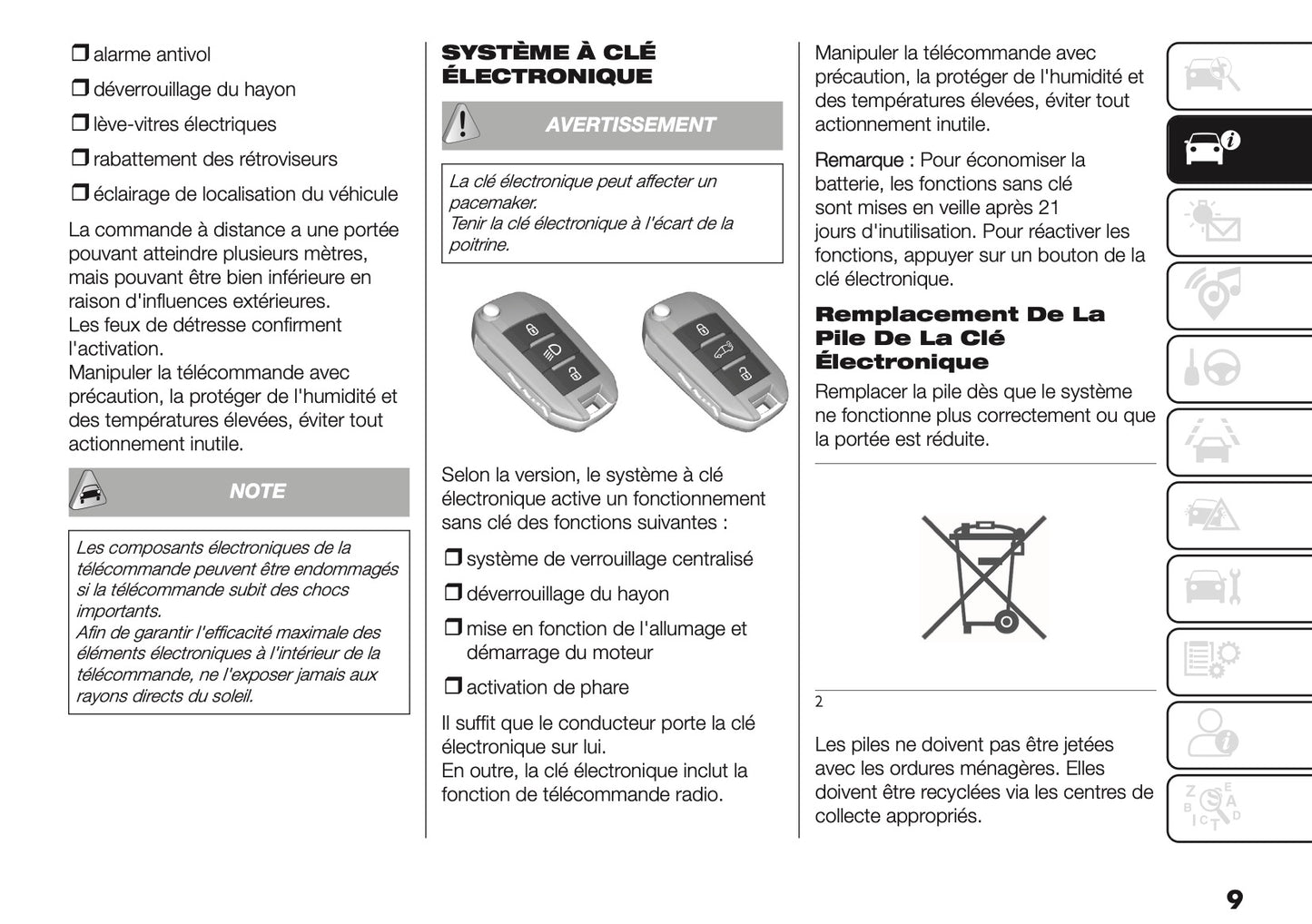 2025 Fiat Doblò Manuel du propriétaire | Français