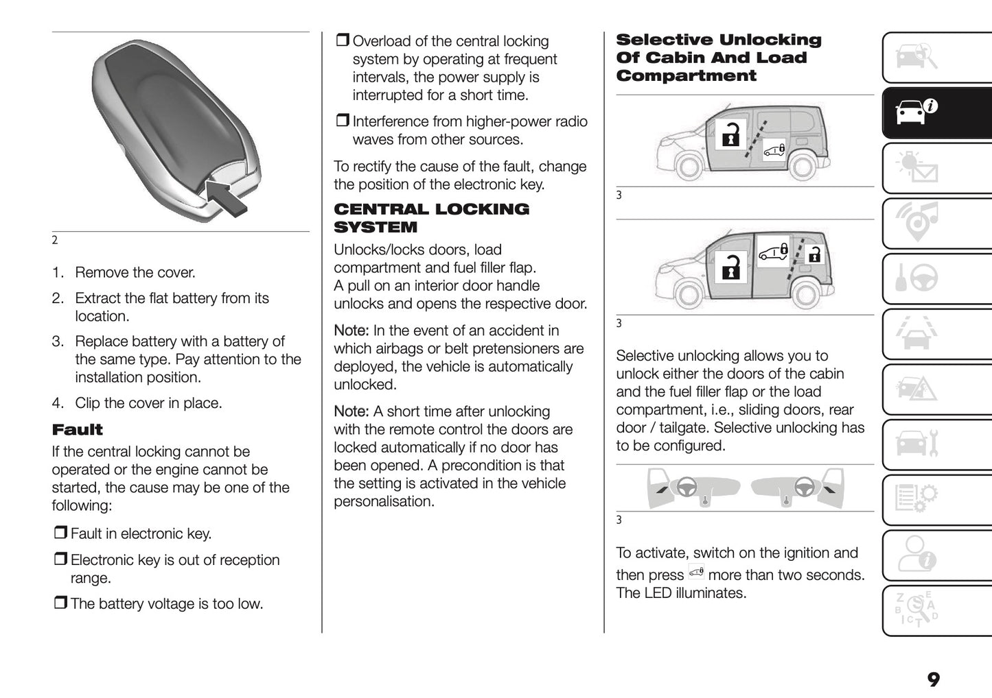 2025 Fiat Doblò Owner's Manual | English