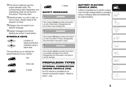 2026 Fiat Doblo Owner's Manual | English