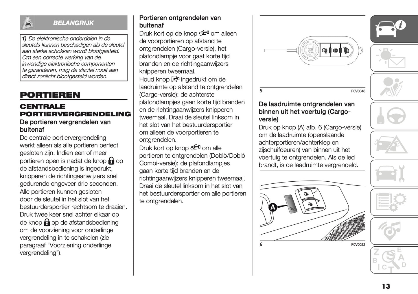 2018 Fiat Doblò Owner's Manual | Dutch