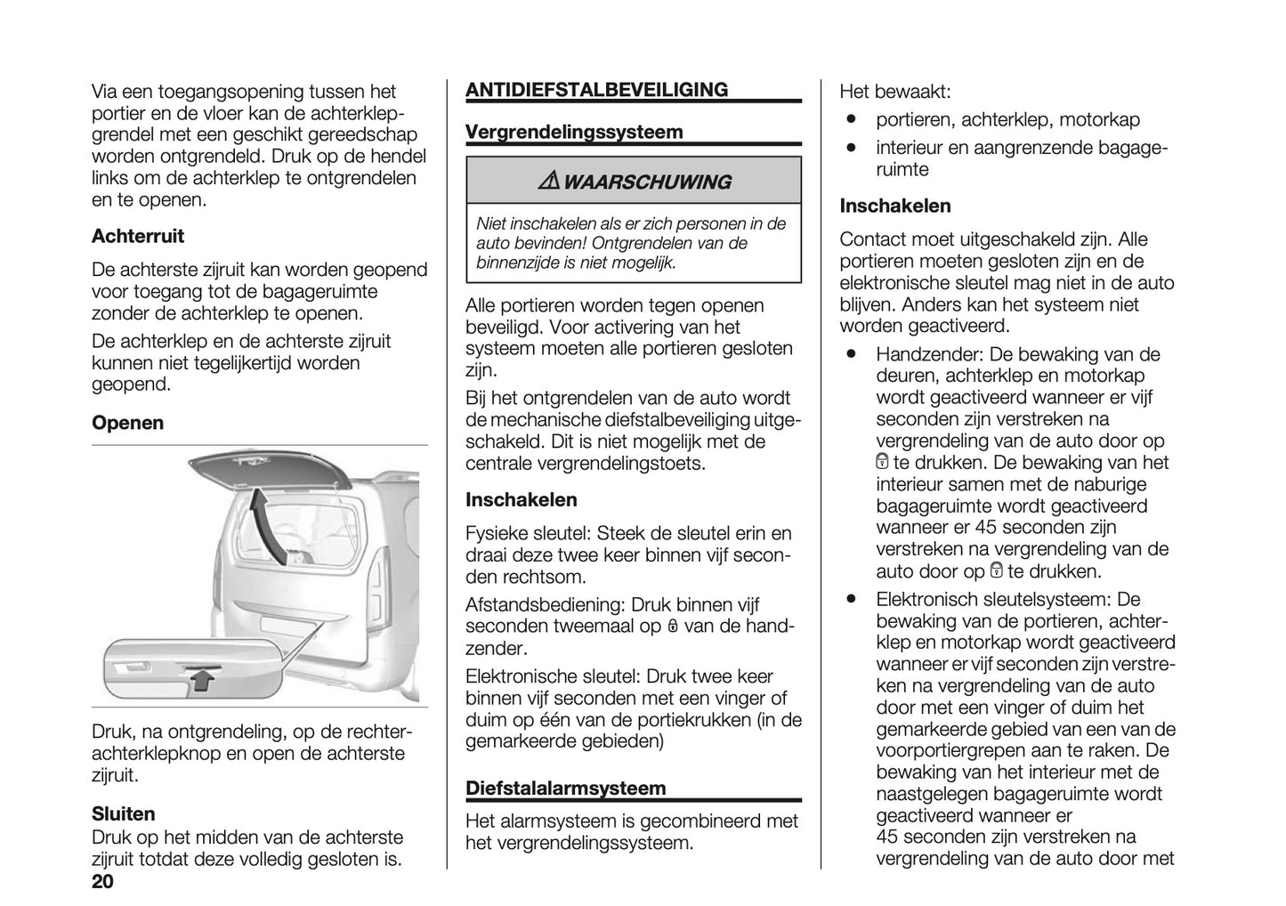 2023-2025 Fiat Doblo Gebruikershandleiding | Nederlands