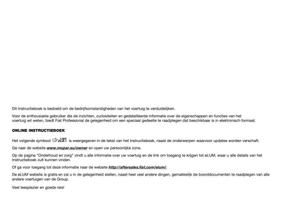 2019-2020 Fiat Ducato Camper Gebruikershandleiding | Nederlands