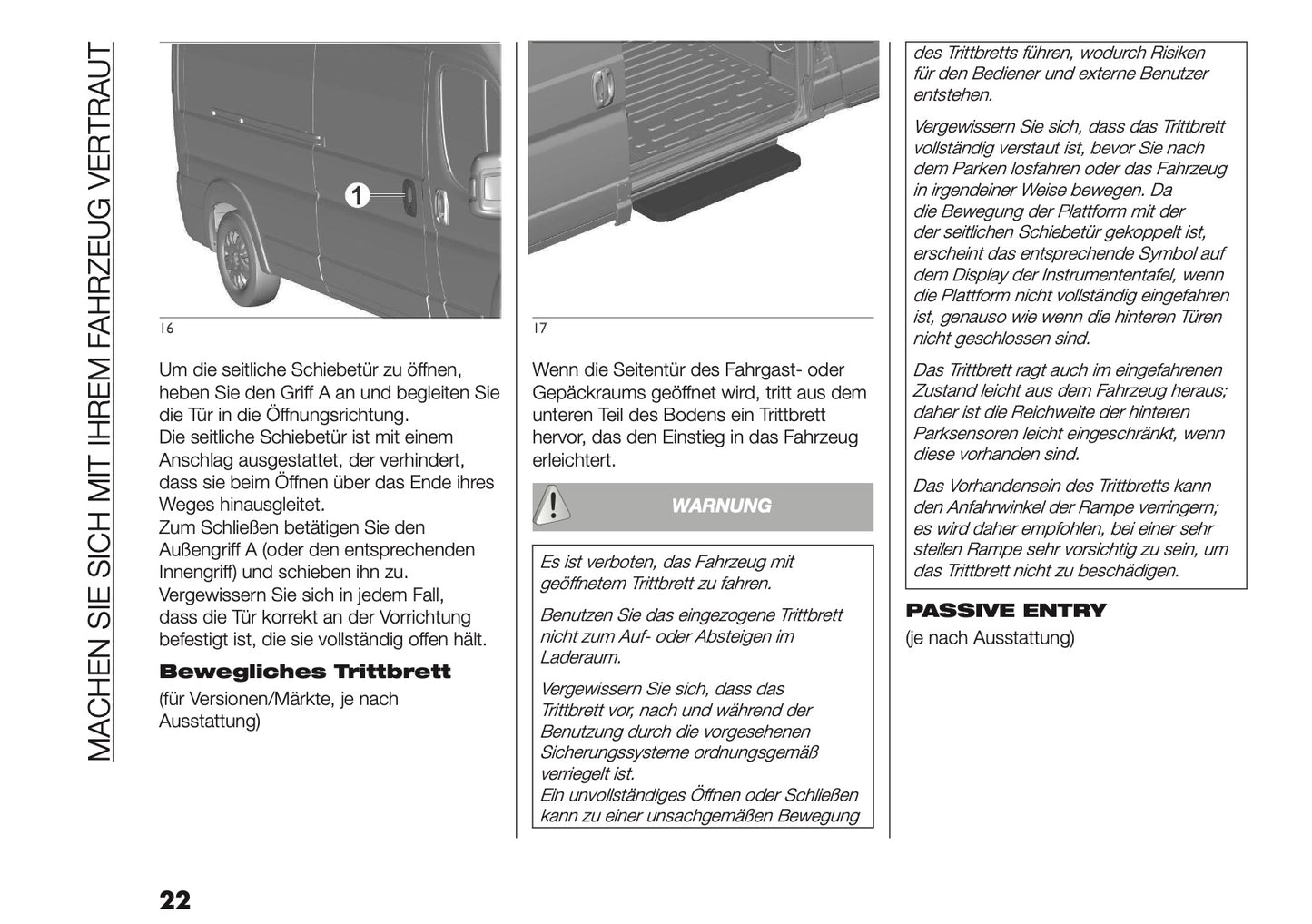 2025-2026 Fiat Ducato Owner's Manual | German