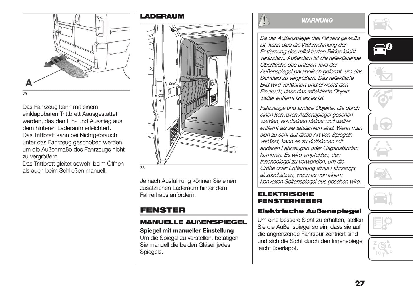 2025-2026 Fiat Ducato Owner's Manual | German