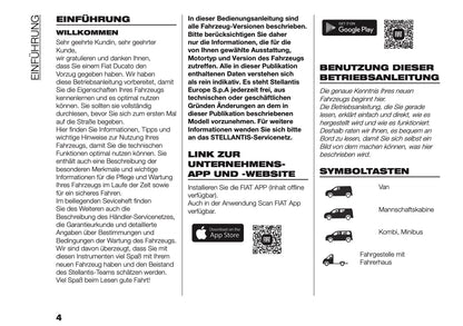 2025-2026 Fiat Ducato Owner's Manual | German