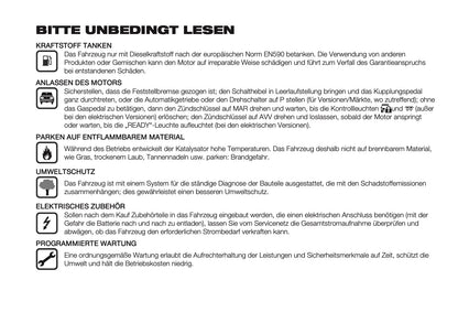 2025 Fiat Ducato Owner's Manual | German