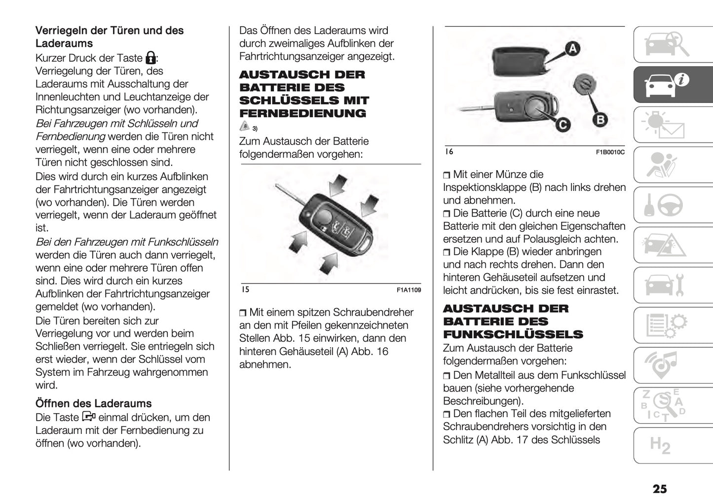 2025 Fiat Ducato Owner's Manual | German