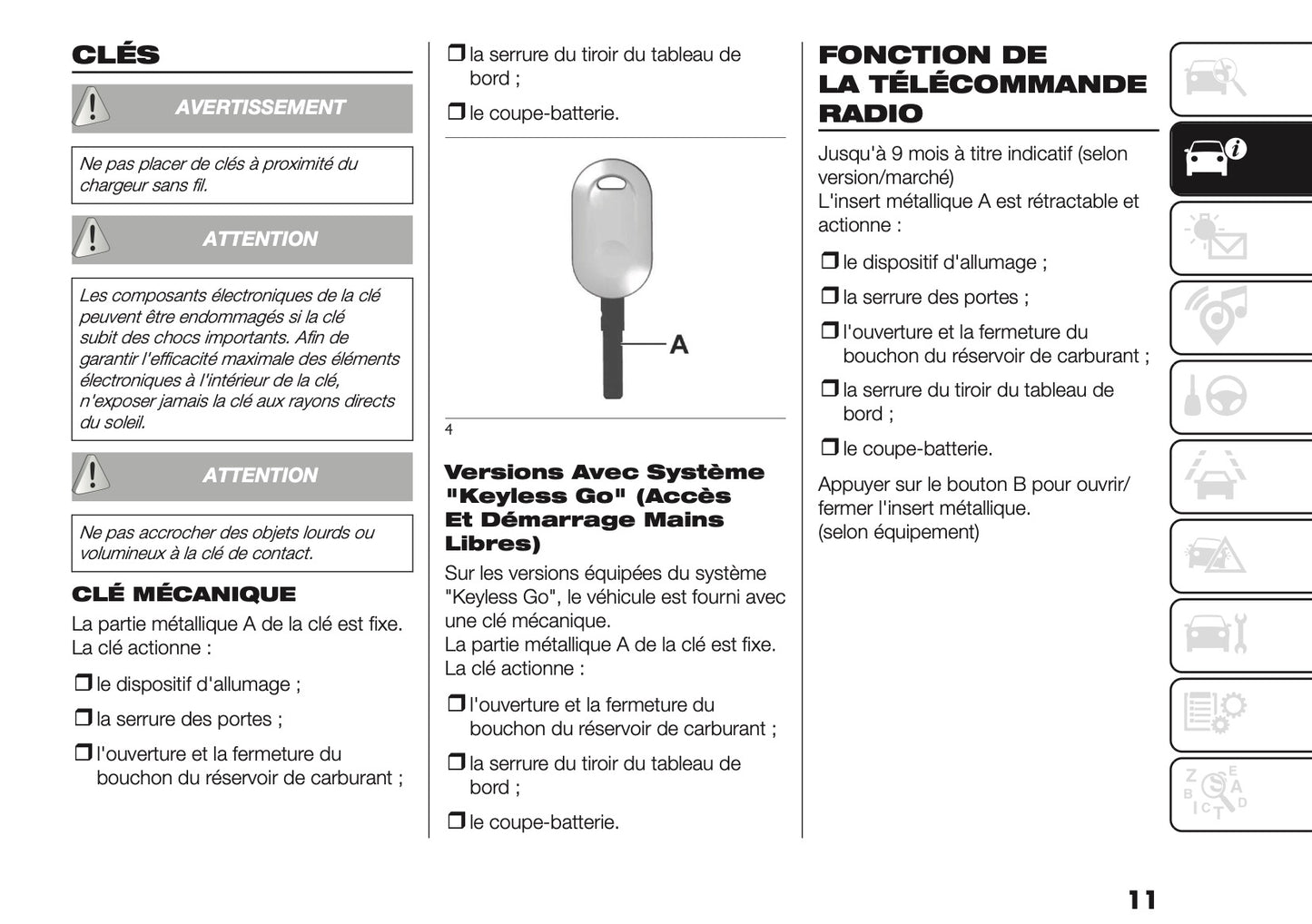 2025-2026 Fiat Ducato Manuel du propriétaire | Français