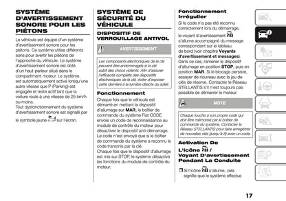 2025-2026 Fiat Ducato Manuel du propriétaire | Français