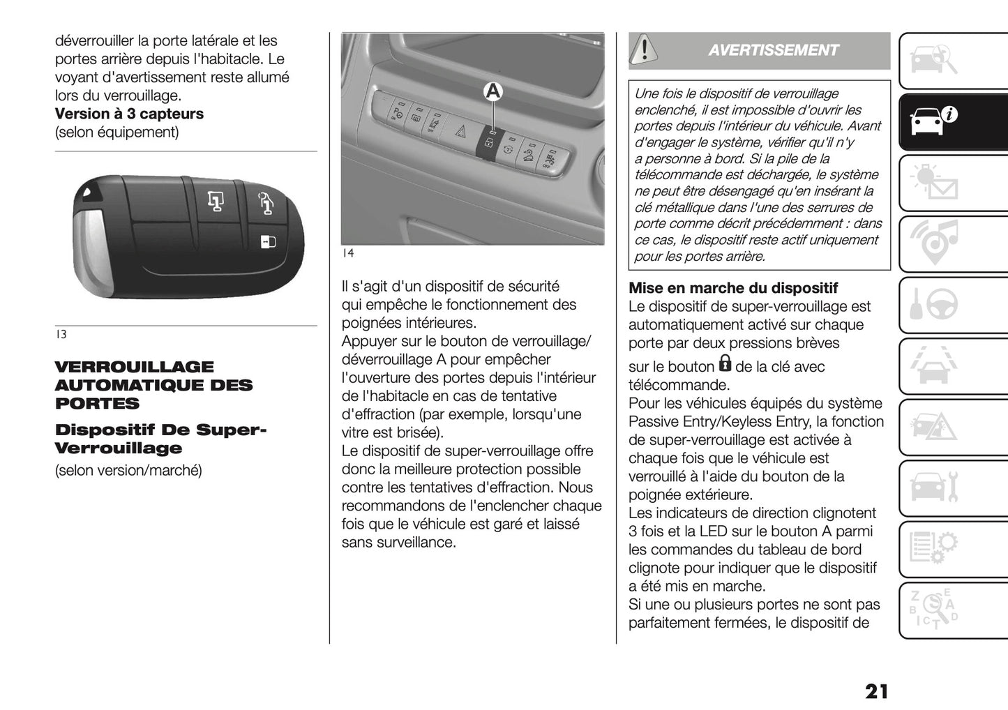 2025-2026 Fiat Ducato Manuel du propriétaire | Français