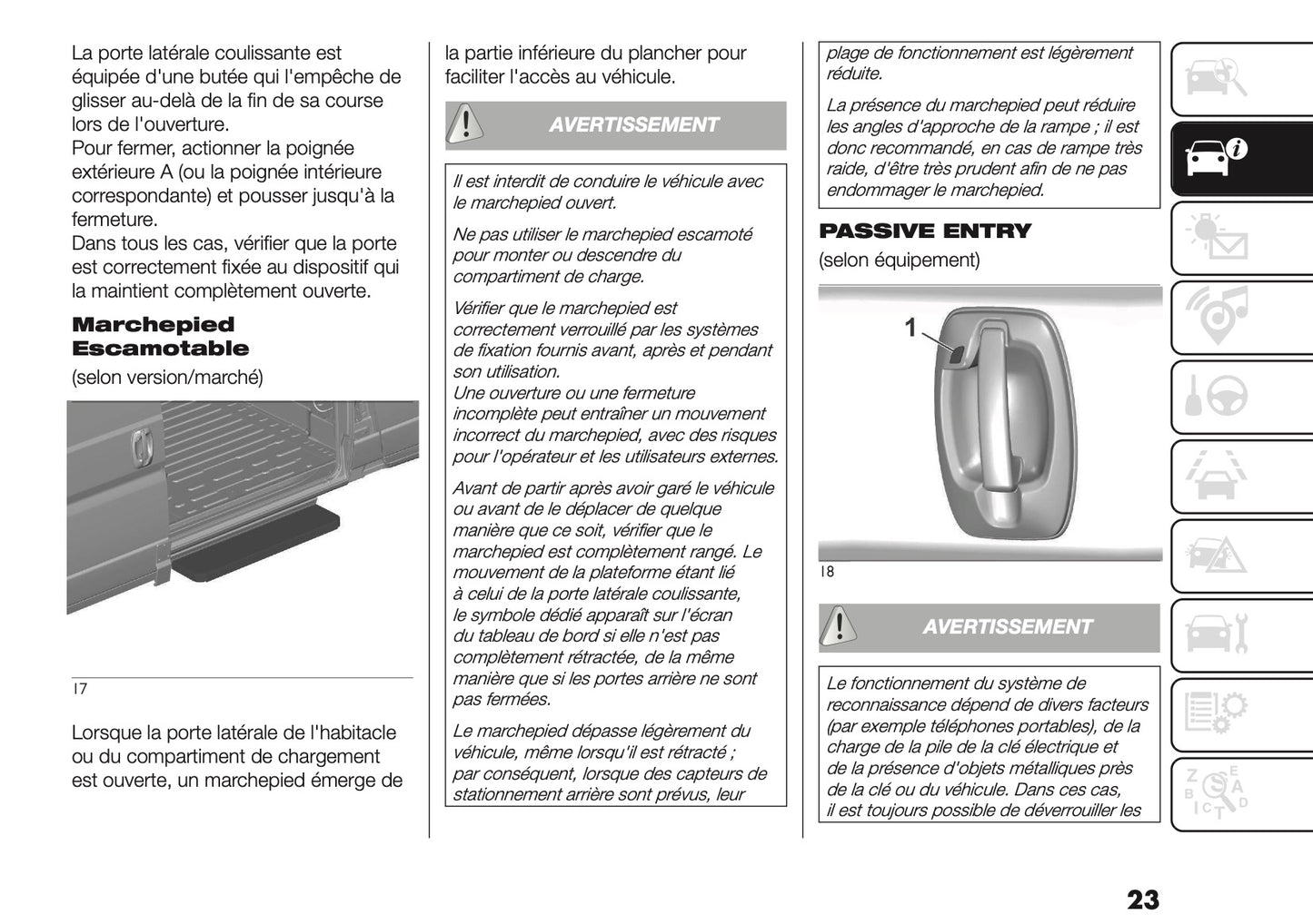 2025-2026 Fiat Ducato Manuel du propriétaire | Français