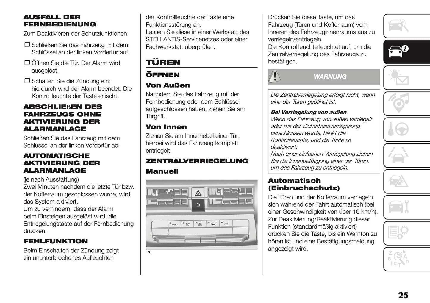 2025-2026 Fiat Grande Panda Owner's Manual | German