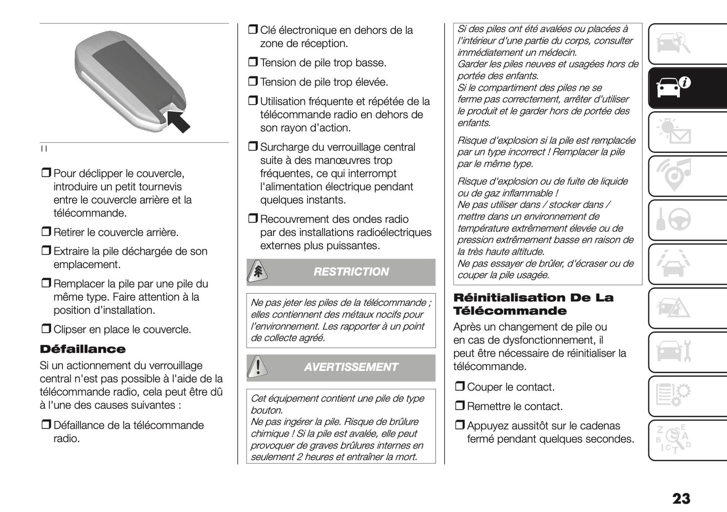 2025-2026 Fiat Grande Panda Manuel du propriétaire | Français
