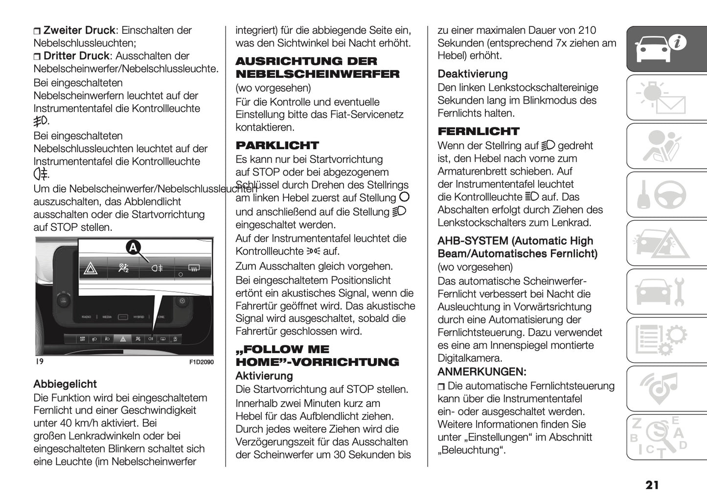 2026 Fiat Panda/Pandina Owner's Manual | German