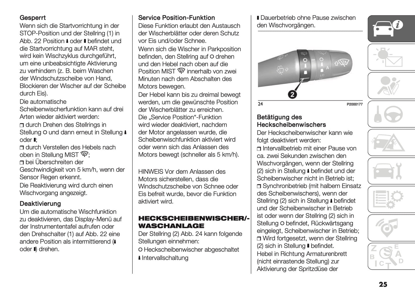 2026 Fiat Panda/Pandina Owner's Manual | German
