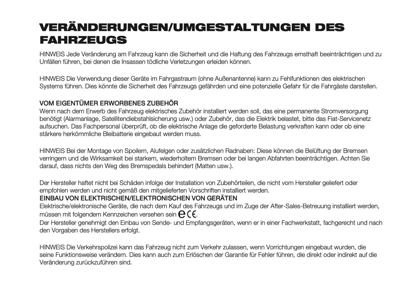 2026 Fiat Panda/Pandina Owner's Manual | German