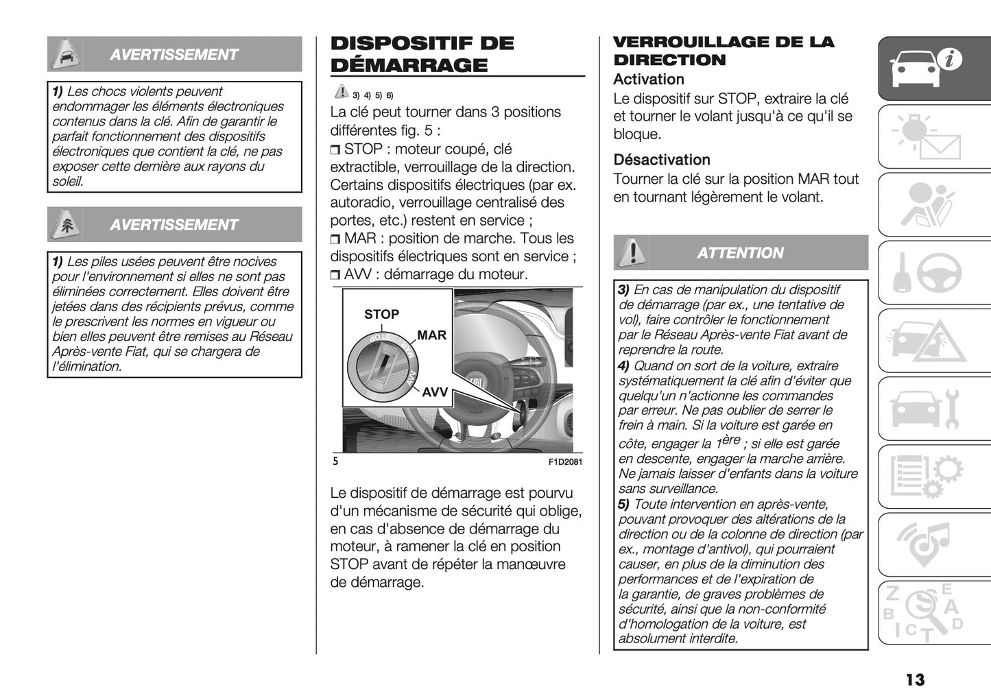 2026 Fiat Panda/Pandina Owner's Manual | French