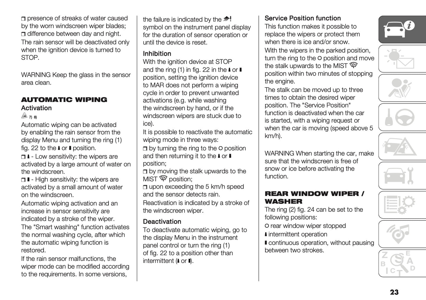 2024-2025 Fiat Panda/Panda Cross Owner's Manual | English