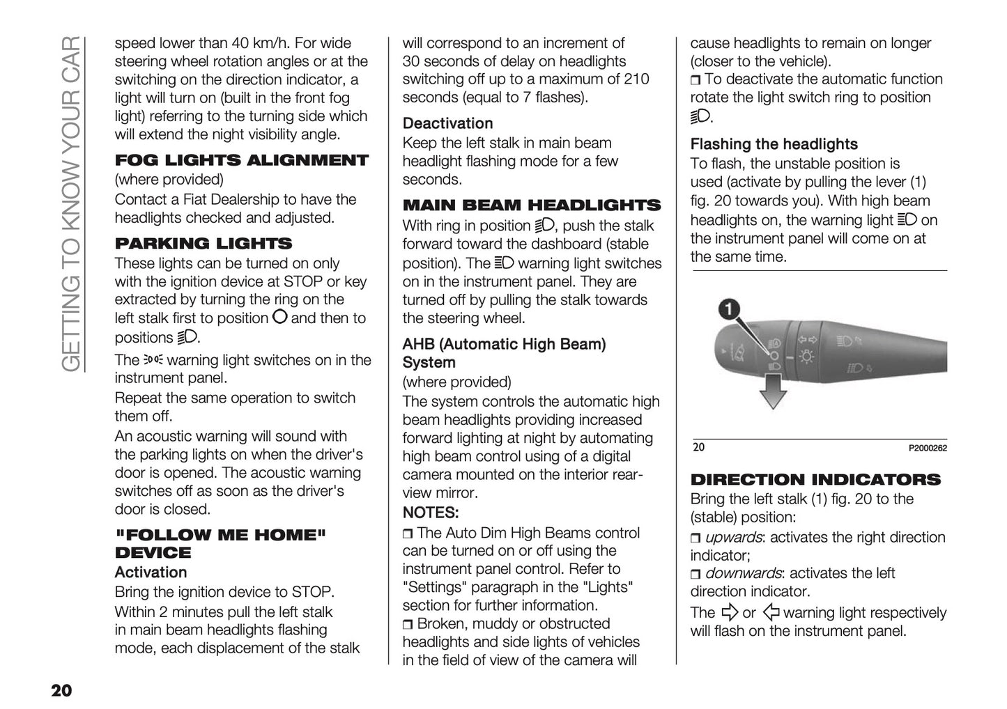 2026 Fiat Panda/Pandina Owner's Manual | English