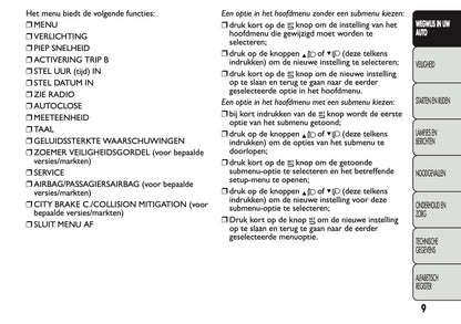 2013 Fiat Panda Owner's Manual | Dutch