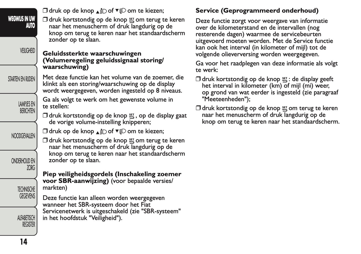 2013 Fiat Panda Owner's Manual | Dutch