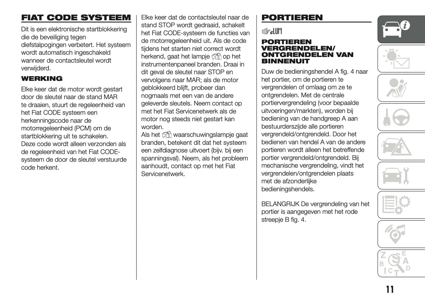 2018-2019 Fiat Panda Gebruikershandleiding | Nederlands