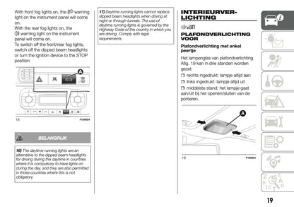 2018-2019 Fiat Panda Gebruikershandleiding | Nederlands