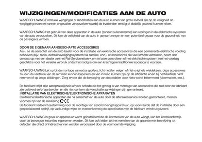 2024-2025 Fiat Panda/Pandina Gebruikershandleiding | Nederlands