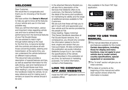 2026 Fiat Scudo/Ulysse Owner's Manual | English
