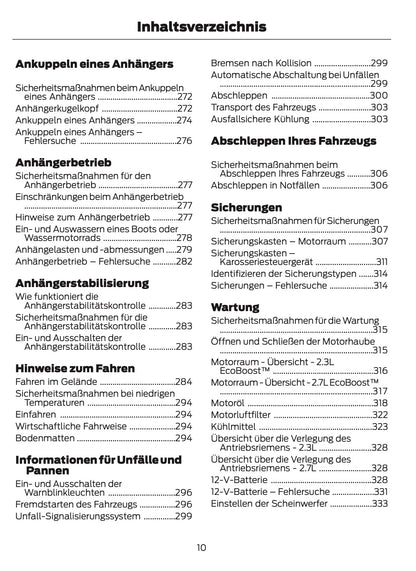 2024-2025 Ford Bronco Owner's Manual | German