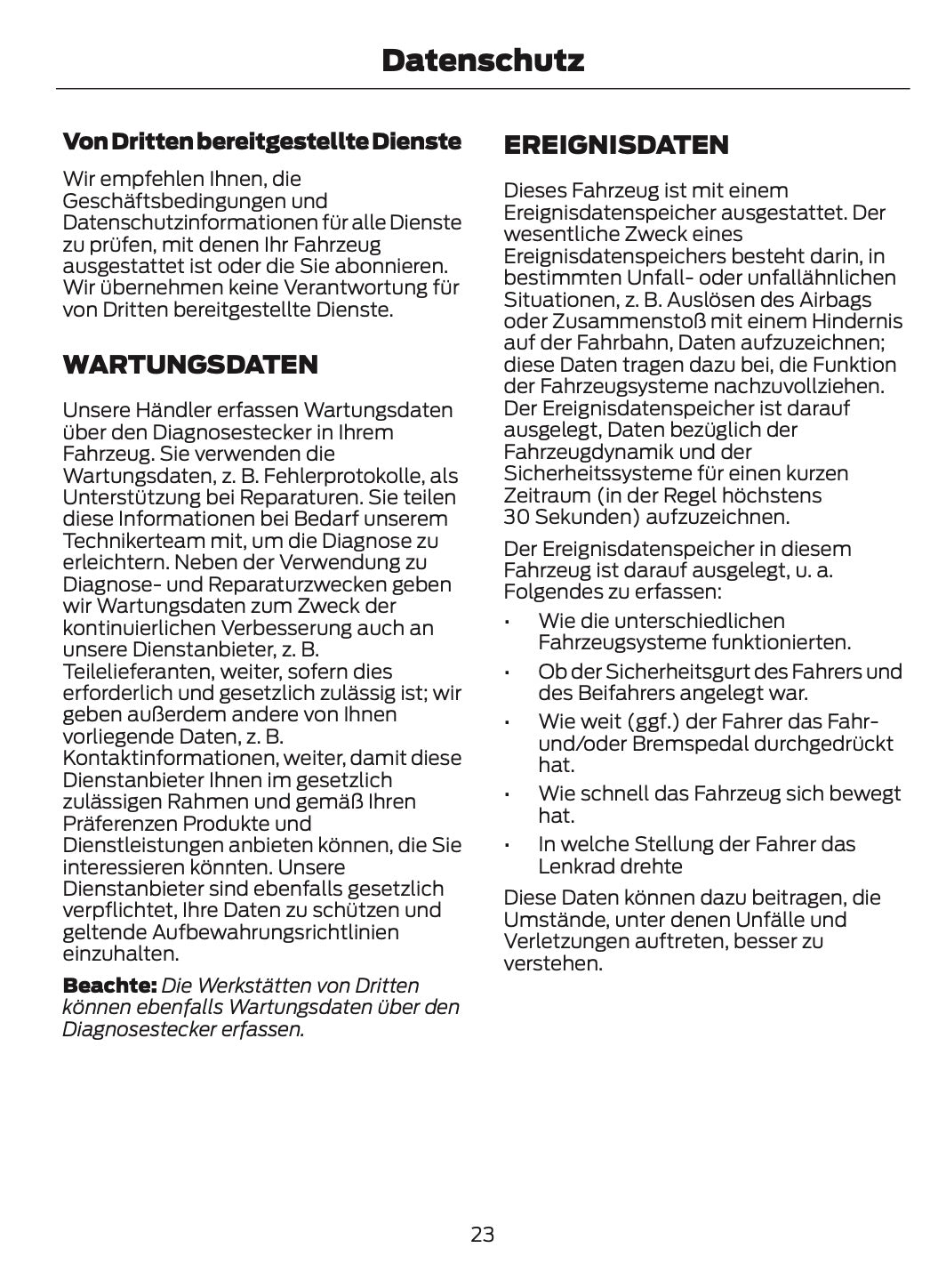 2024-2025 Ford Bronco Owner's Manual | German