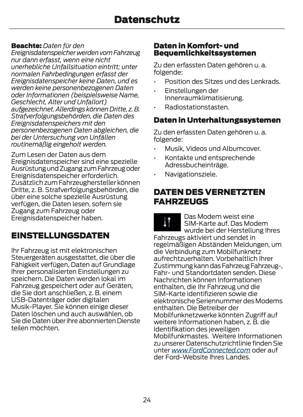 2024-2025 Ford Bronco Owner's Manual | German