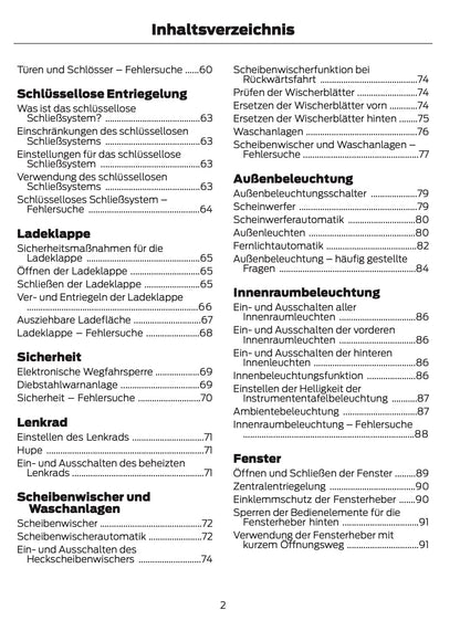 2026 Ford Bronco Owner's Manual | German