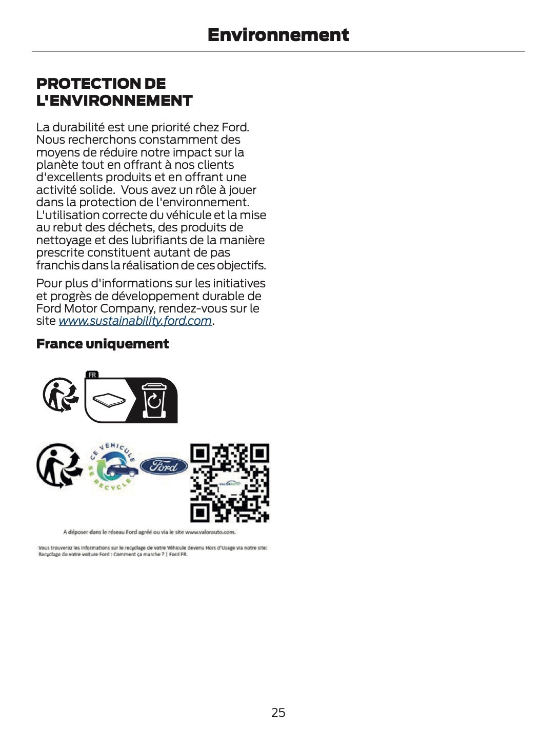 2024-2025 Ford Bronco Gebruikershandleiding | Frans