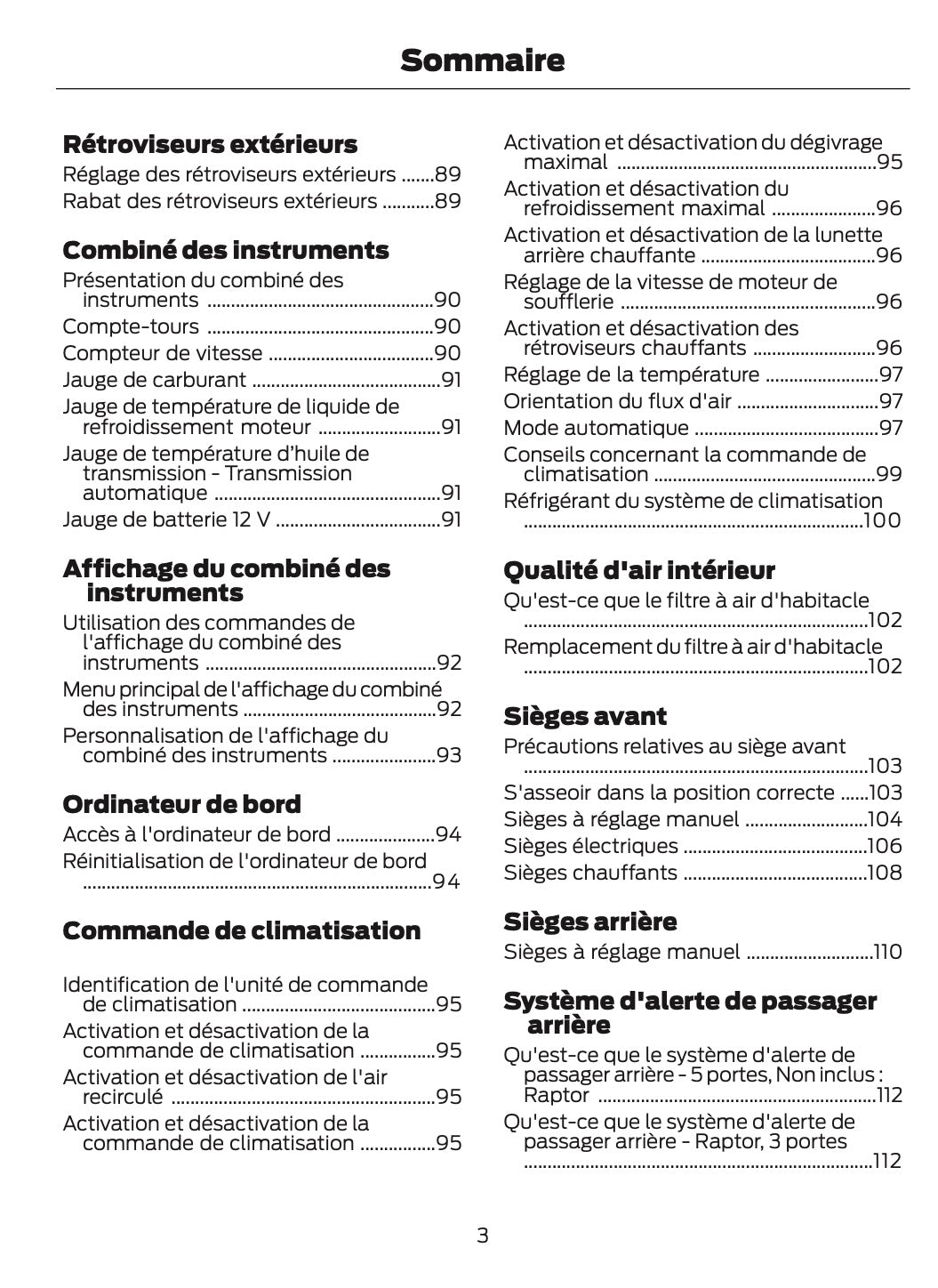 2024-2025 Ford Bronco Gebruikershandleiding | Frans