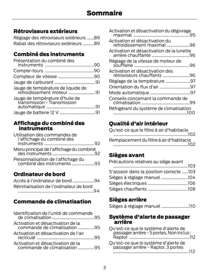 2024-2025 Ford Bronco Gebruikershandleiding | Frans